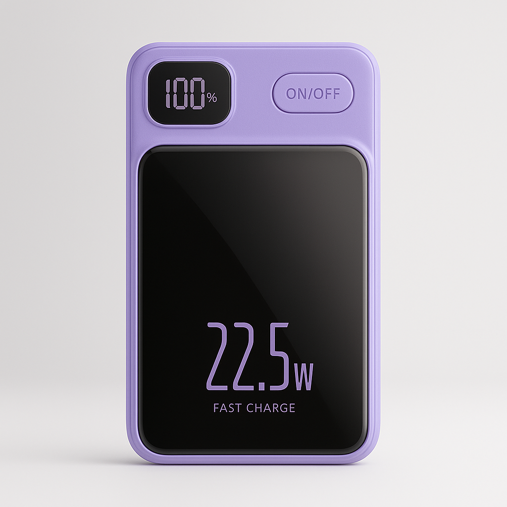 Magnetic Fast Charging Power Bank - Black
