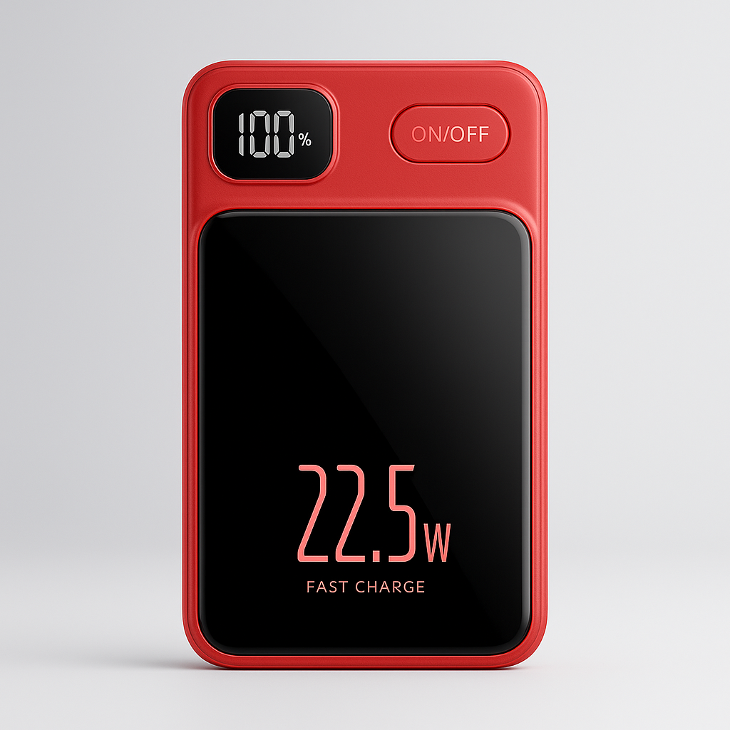 Magnetic Fast Charging Power Bank - Black