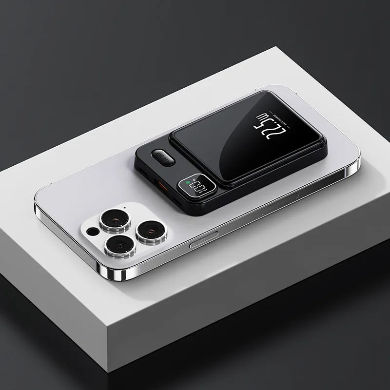 Magnetic Fast Charging Power Bank - Black