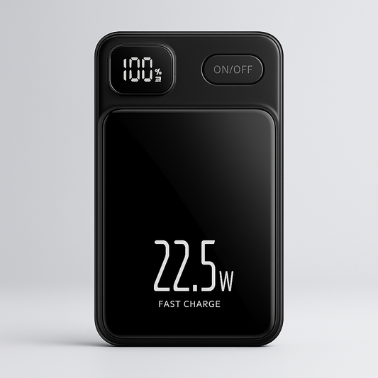 Magnetic Fast Charging Power Bank - Black