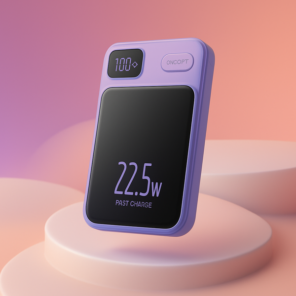 Magnetic Fast Charging Power Bank - Purple