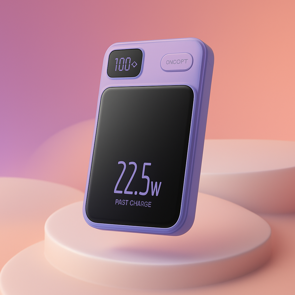 Magnetic Fast Charging Power Bank - Purple